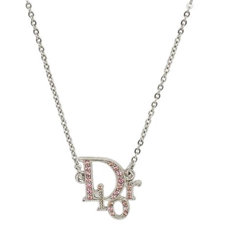 pink dior necklace